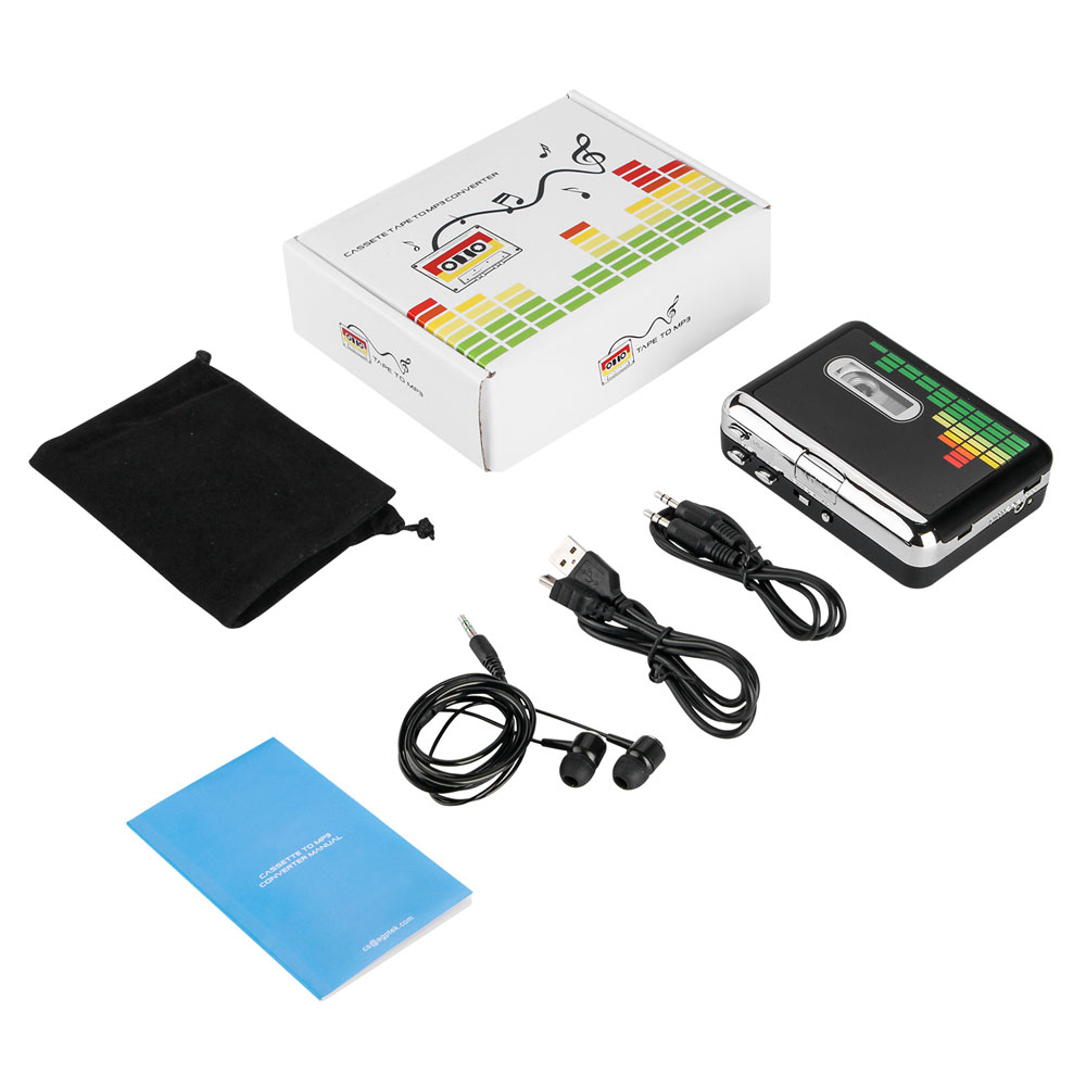 Portable Cassette Audio Music Player TapeToMP3 Converter and Cassette